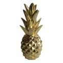Fruit Design en résine Taille XL : Ananas Or, H 44 cm