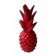 Fruit Design en résine Taille XL : Ananas Rouge, H 44 cm