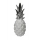 Fruit Design en résine Taille XL : Ananas Blanc & Chrome, Hauteur 44 cm