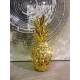 Fruit Design en résine Taille L : Ananas Or, H 24 cm