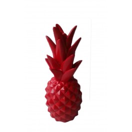 Fruit Design en résine Taille L : Ananas Rouge, H 24 cm