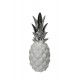 Fruit Design en résine Taille : Ananas Blanc & Chrome, H 29 cm