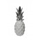 Fruit Design en résine Taille : Ananas Blanc & Chrome, H 29 cm