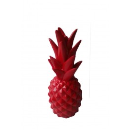 Fruit Design en résine Taille L : Ananas Rouge, H 29 cm
