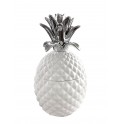 Fruit Design céramique : Ananas Ouvrant Blanc, H 29 cm
