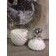 Fruit Design céramique : Ananas Ouvrant Blanc, H 29 cm
