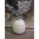 Fruit Design céramique : Ananas Ouvrant Blanc, H 21 cm