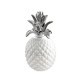 Fruit Design céramique : Ananas Ouvrant Blanc, H 21 cm