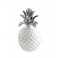 Fruit Design céramique : Ananas Ouvrant Blanc, H 21 cm