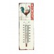 Thermomètre mural métal : Modèle Panache coloré, H 25 cm