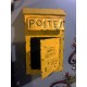 Boite à clés métal vintage La Poste, Jaune, H 38 cm