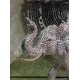 Eléphant debout XL : Collection Perles de strass, H 25 cm