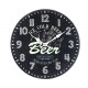 Horloge MDF thème BIère, Ice cold Beer, Diam 34 cm