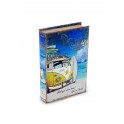 Boite Livre Vintage Cars : Modèle 4, Combi Life is Beach, H 13,5 cm