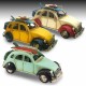2CV miniatures en métal : Modèle Crême & Rouge, L 26 cm