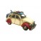 2CV miniatures en métal : Modèle Crême & Rouge, L 26 cm