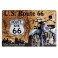 Plaque 3D métal Route 66 : The Mother Road 20X30 cm