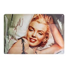 Plaque métal : Marilyn Monroe 20x30 cm