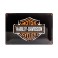 Plaque 3D métal 20x30 cm : logo Harley Davidson Motor cycles noire