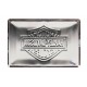 Plaque 3D métal 20x30 cm : logo Harley Davidson Motor cycles noire