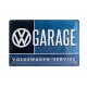 Plaque métal 20x30 cm officielle Volkswagen service : Garage