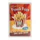 Plaque métal 3D 20x30 cm sous licence: French fries
