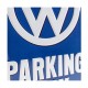 Plaque 3D métal 20x30 cm Volkswagen : Parking Only