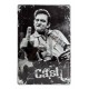 Plaque métal 20x30 cm : Johnny Cash
