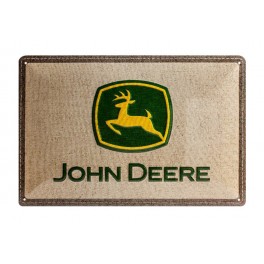 Plaque 3D métal 20x30 cm : Logo John Deere 