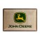 Plaque 3D métal 20x30 cm : Logo John Deere 