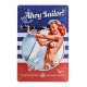 Plaque métal 3D 20x30 cm sous licence: Pin-up Ahoy sailor