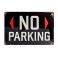 Plaque métal 20x30 cm sous licence: No parking