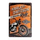 Plaque 3D métal 20x30 cm Harley Davidson: The original ride avec moto