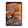 Plaque 3D métal 20x30 cm Harley Davidson: The original ride avec moto