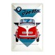 Plaque 3D métal 20x30 cm BMW Isetta : The world's most economical car.