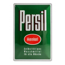 Plaque 3D métal 20x30 cm : Persil avec logo Henkel.