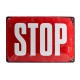 Plaque métal 20x30 cm sous licence: STOP