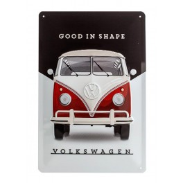 Plaque 3D métal 20x30 cm Combi Volkswagen : Good in shape