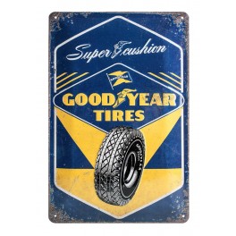 Plaque métal 20x30 cm officielle: GoodYear Tires