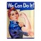 Plaque métal : We can do it 30 x 40 cm