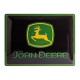 Plaque 3D métal noire 30x40 cm : Logo John Deere