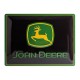 Plaque 3D métal noire 30x40 cm : Logo John Deere 