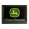 Plaque 3D métal noire 30x40 cm : Logo John Deere