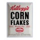 Plaque métal officielle : Kellogg's Corn Flakes 30x40 cm