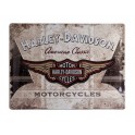 Plaque 3D métal : Logo Harley Davidson avec ailes 30 x 40 cm