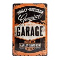 Plaque 3D métal Harley Davidson: Motorcycles garage 30 x 40 cm
