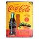 Plaque 3D Métal Coca Cola : Have a coke here, 40 x 30 cm