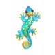  Le Gecko Bleu Turquoise, Collection ECLIPSE, H 30 cm