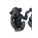 Set 3 Singes de la sagesse, Collection Jungle, H 14 cm