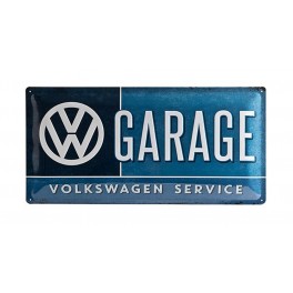 Plaque 3D Métal Volkswagen : Garage, 50 x 25 cm